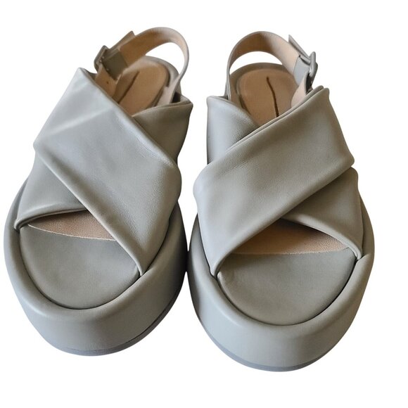 Paloma Barcelo Free People Sima Platform Slingback Sandals US 8.5 EU39 Grey NWOB - Picture 4 of 12
